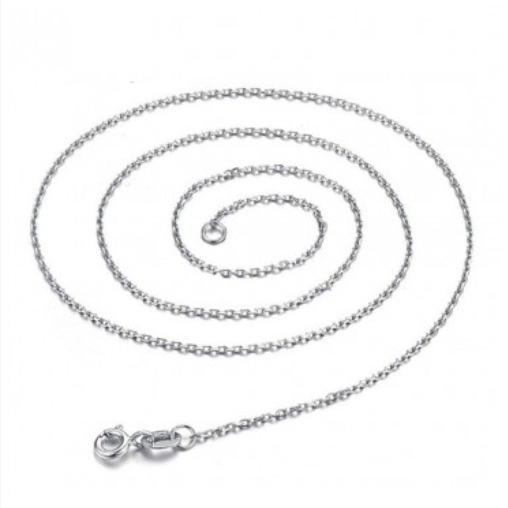Sterling Silver Adjustable Italian Cable Chain