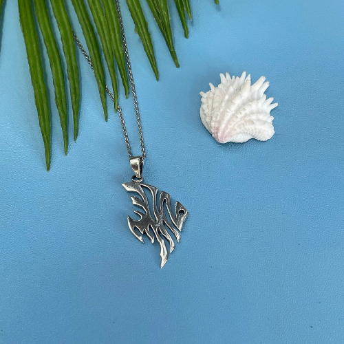 Sterling Silver Ocean Fish Necklace