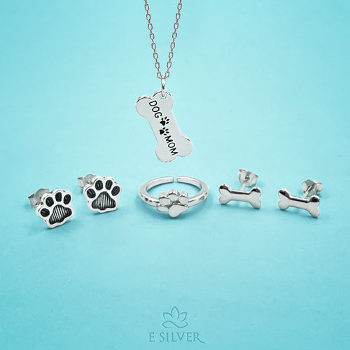 Sterling Silver Dog Mom Necklace