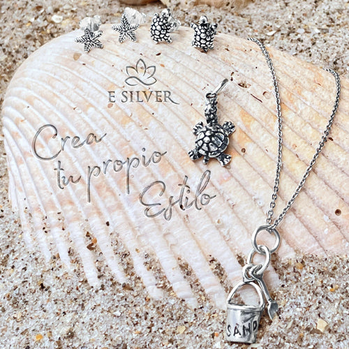 Sterling Silver Fun in the Sand Necklace