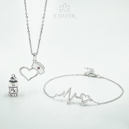 Sterling Silver Nurse Love Charm