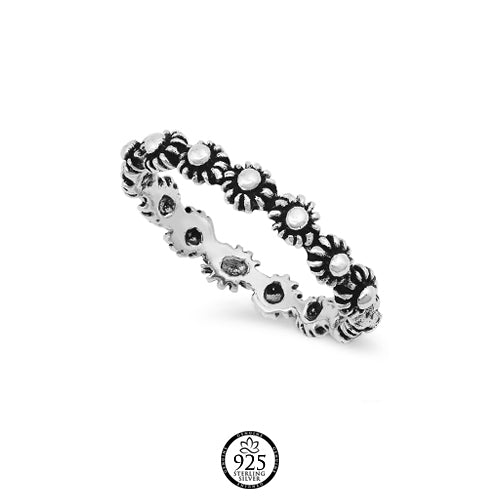 Sterling Silver Madurai Bali Ring
