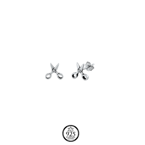 Sterling Silver Beauty Scissor Earrings