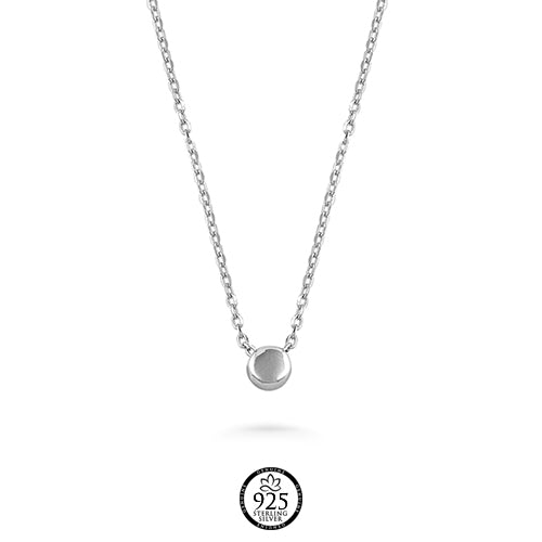 Sterling Silver Simple Mini Ball Necklace