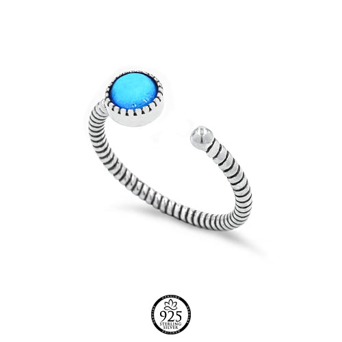 Sterling Silver Moon Stone Majestic Ring