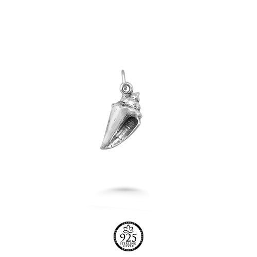 Sterling Silver Sound of the Ocean Conch Necklace