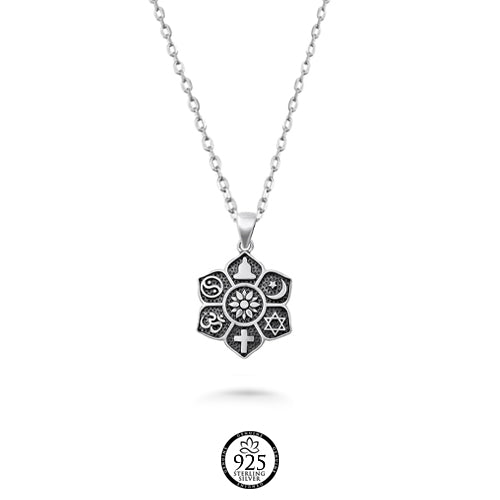 Sterling Silver Divine Unity Necklace