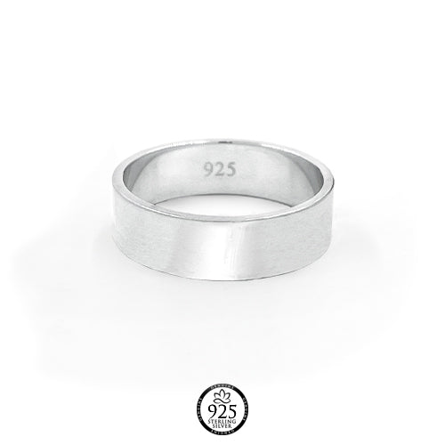 Sterling Silver Flat Band Ring