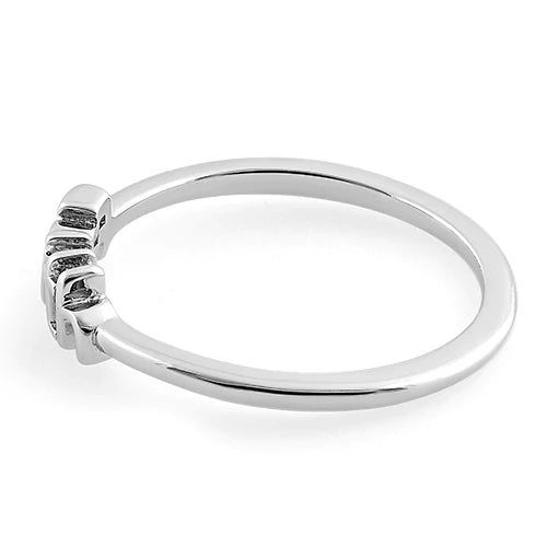 Sterling Silver Unshakeable Faith Ring
