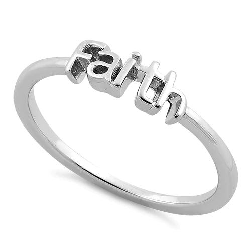 Sterling Silver Unshakeable Faith Ring